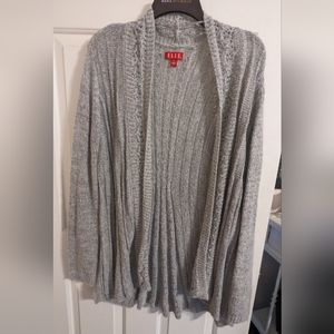 Gray flattering sweater cardigan